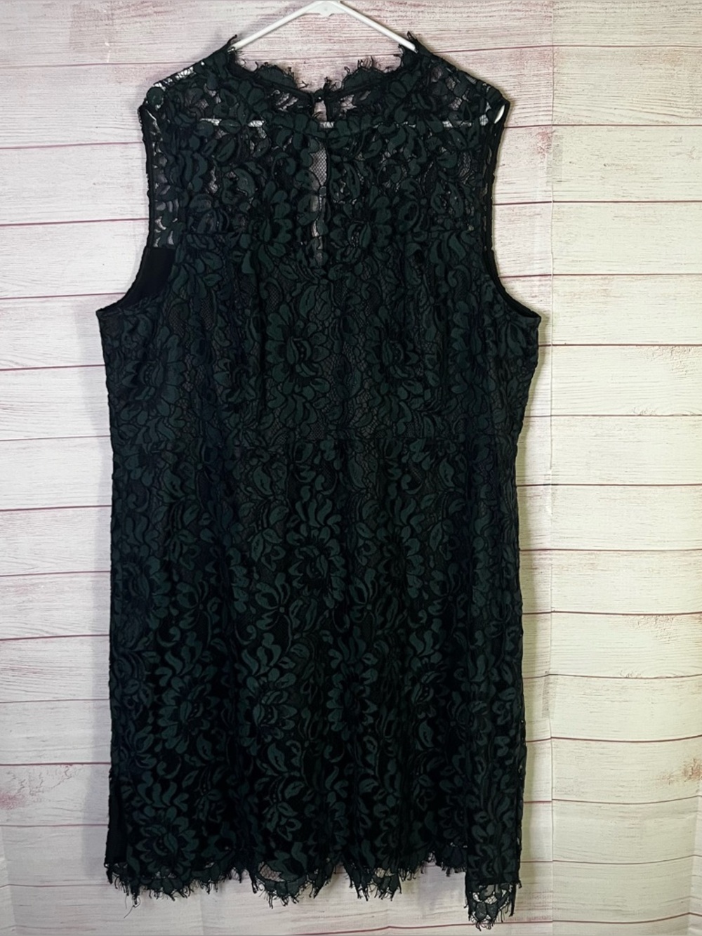 Eliza J Green‎ Black Lace Sheath High Neck Sleeveless Dress Size 20W